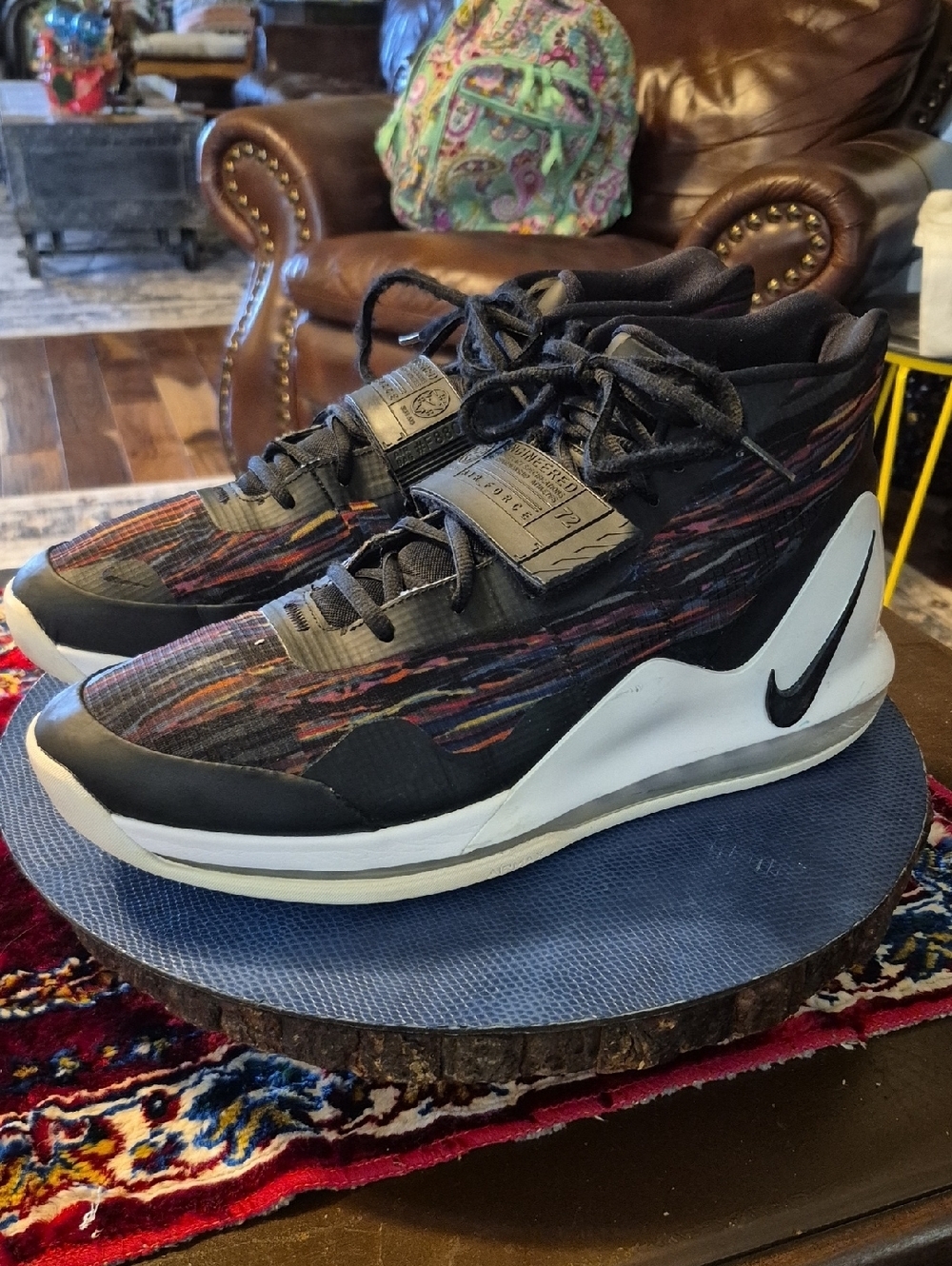 Nike Air Force Max Black History Edition Sz.13 High-Top BasketballShoes.(#2012S)